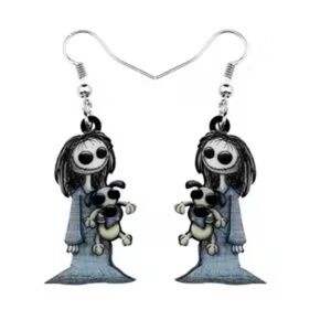 Halloween Acrylic Cartoon Horror Doll Earrings New